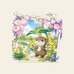 금채 매화 화병